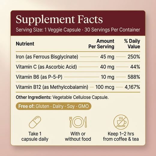 Ferranova Supplement Facts